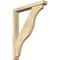 Ekena Millwork Funston Block Rough Sawn Bracket w/ Offset Brace, Douglas Fir, 4"W x 26"D x 34"H BKT0402X26X34FST05RDF - alternate 1